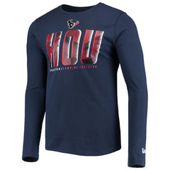 Houston Texans New Era Combine Authentic Static Abbreviation Long Sleeve T-Shirt