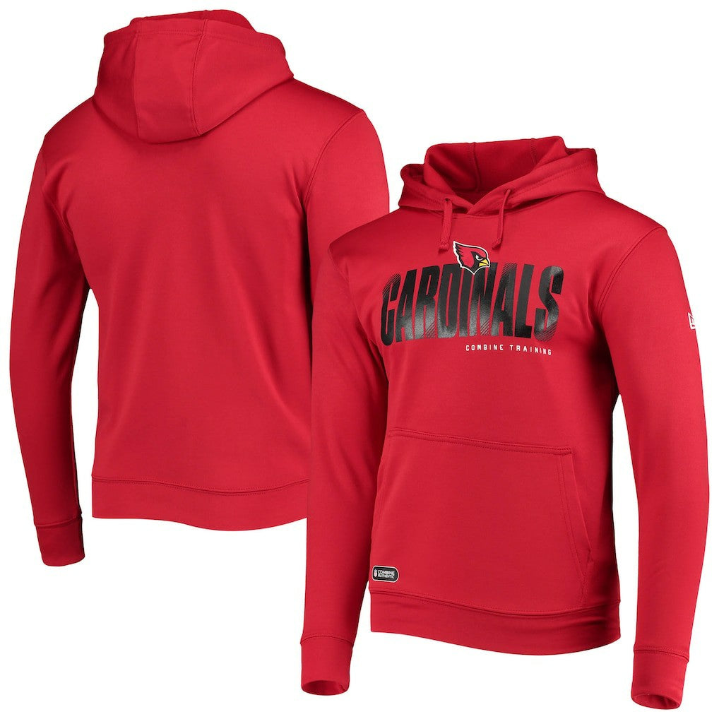 Arizona Cardinals New Era Combine Authentic Hard Hash Pullover Hoodie