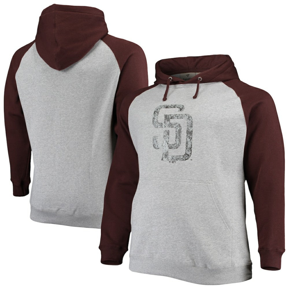 San Diego Padres Fanatics Big & Tall Raglan Pullover Hoodie | MLB Sale