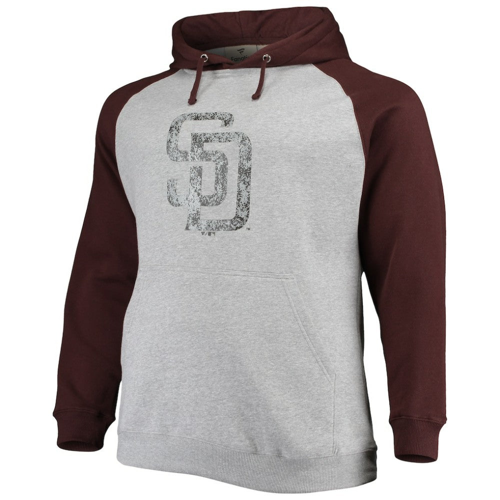 San Diego Padres Fanatics Big & Tall Raglan Pullover Hoodie | MLB Sale