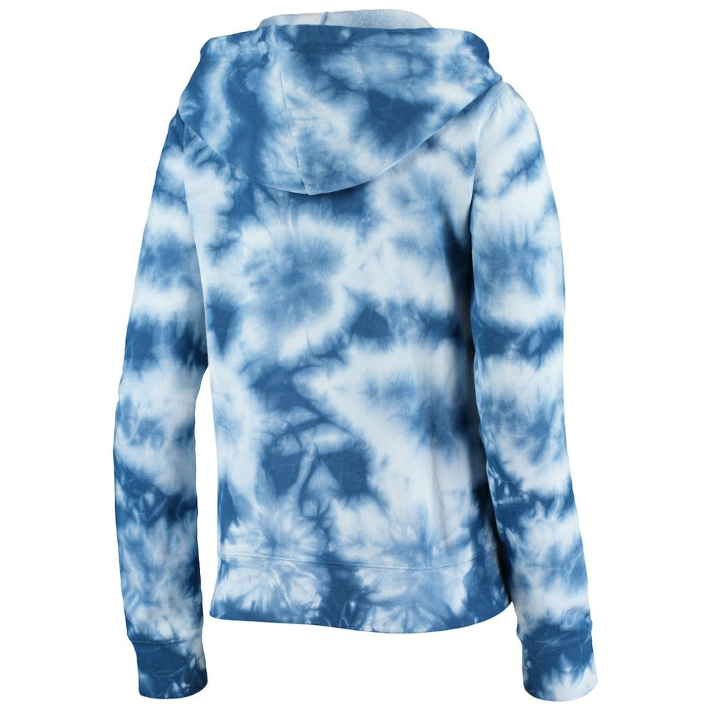 Chicago Cubs New Era Women's Tie-Dye Fleece Full-Zip Hoodie | MLB Shop