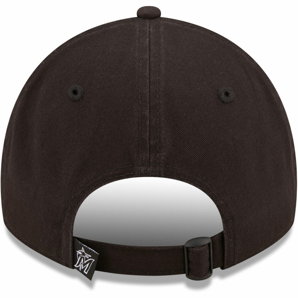 Miami Marlins New Era Black On Black Core Classic 2.0 9TWENTY Adjustable Hat | MLB New