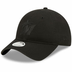Miami Marlins New Era Women's Black on Black Core Classic II 9TWENTY Adjustable Hat | MLB On Sale