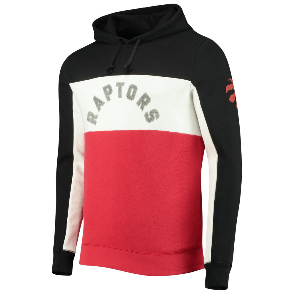 Toronto Raptors Junk Food Wordmark Colorblock Fleece Pullover Hoodie Online