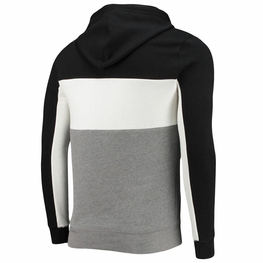 Miami Heat Junk Food Wordmark Colorblock Fleece Pullover Hoodie On Sale