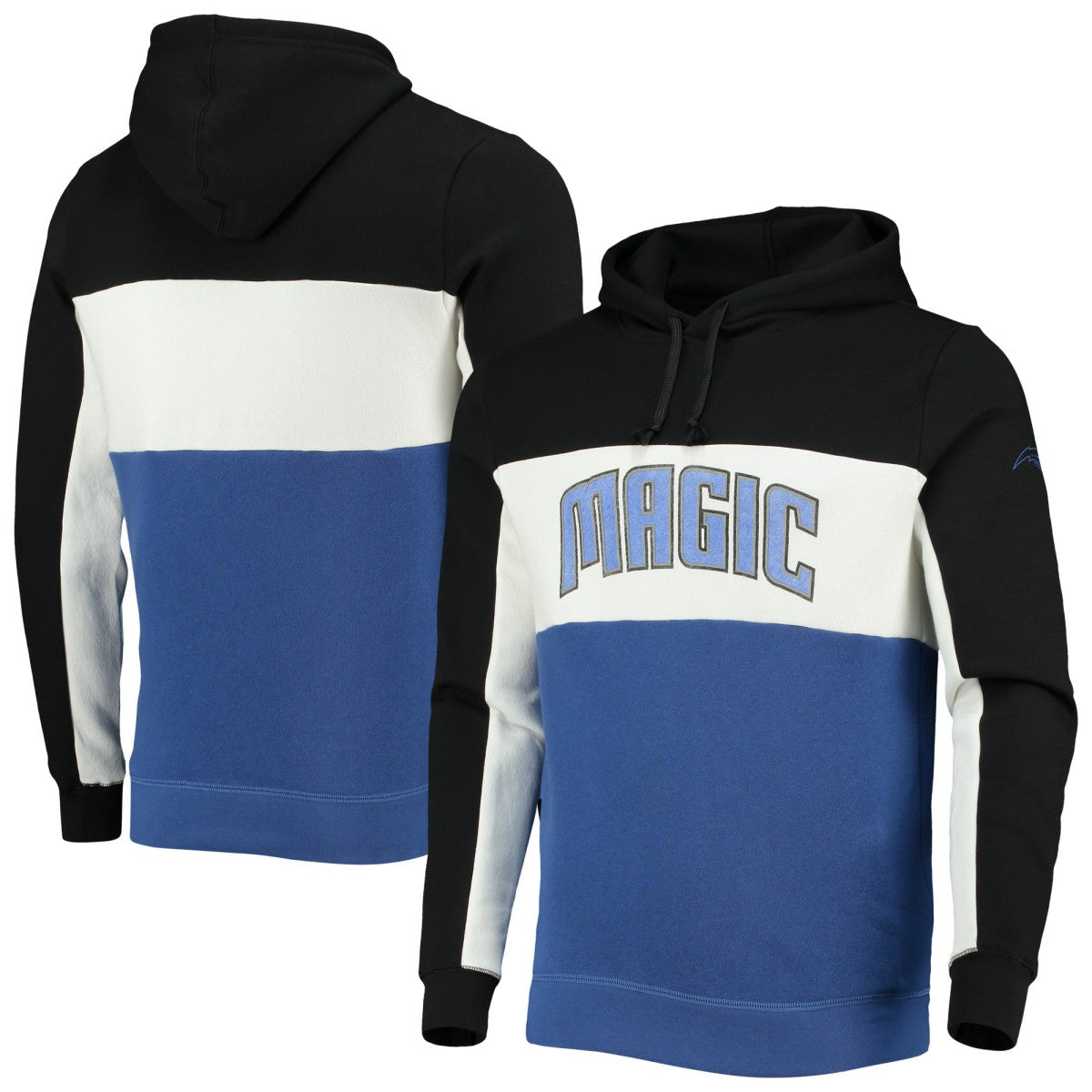 Orlando Magic Junk Food Wordmark Colorblock Fleece Pullover Hoodie On Sale