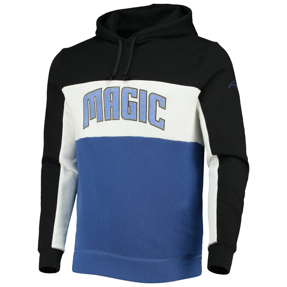 Orlando Magic Junk Food Wordmark Colorblock Fleece Pullover Hoodie On Sale