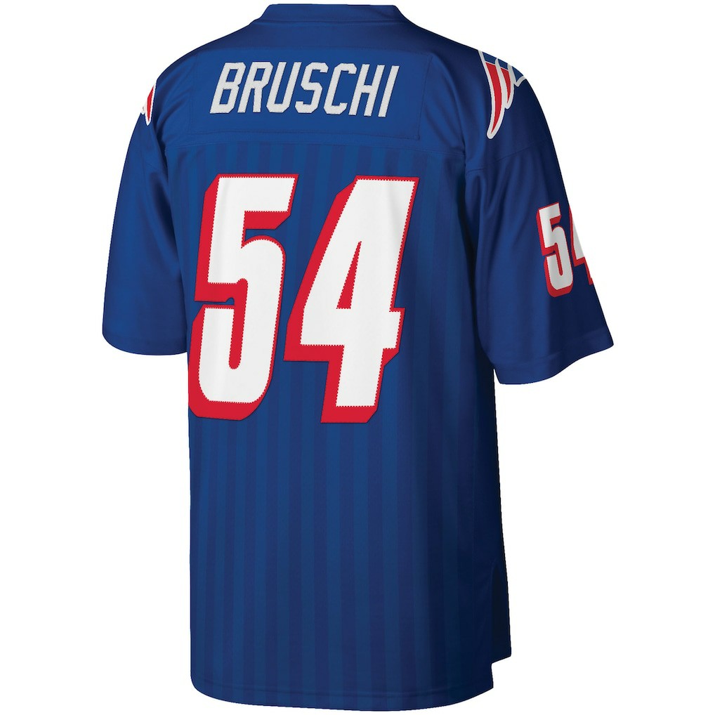 New England Patriots Mitchell & Ness Tedy Bruschi  Big & Tall 1996 Retired Player Replica Jersey