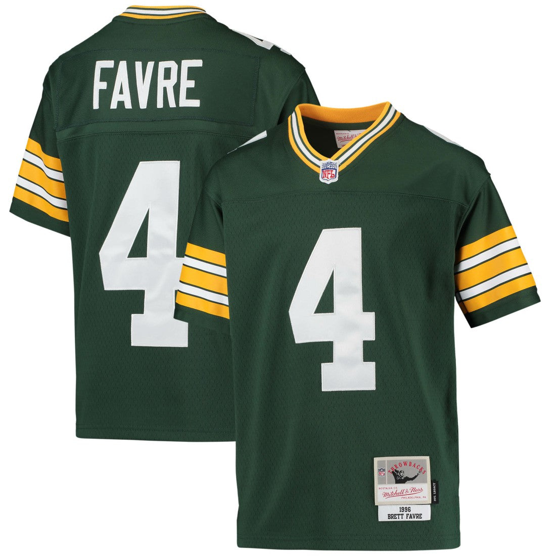 Green Bay Packers Mitchell & Ness Brett Favre  Youth 1996 Retired Player Legacy Jersey