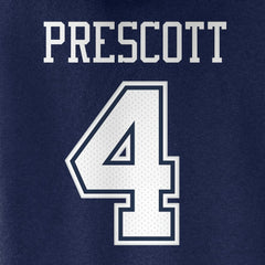 Dallas Cowboys Fanatics Dak Prescott  Women's Player Icon Name & Number V-Neck Pullover Hoodie