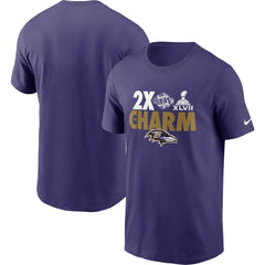 Baltimore Ravens Nike Hometown Collection 2x Super Bowl Champions T-Shirt