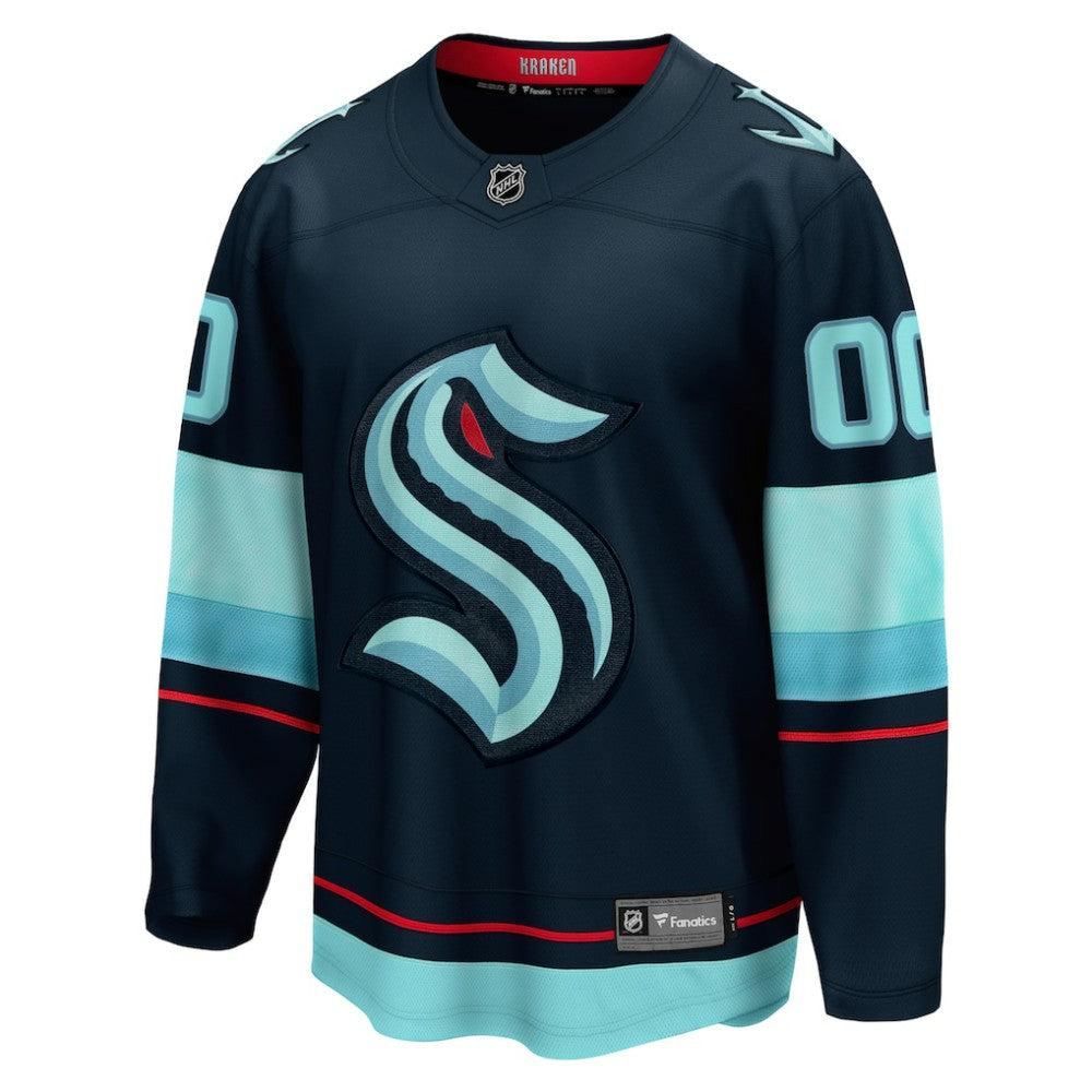 Seattle Kraken Fanatics Home Breakaway Custom Jersey On Sale
