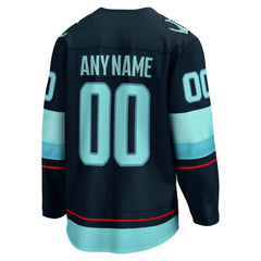 Seattle Kraken Fanatics Home Breakaway Custom Jersey On Sale