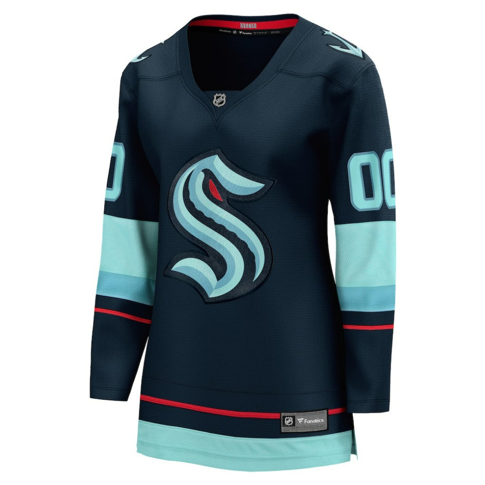 Seattle Kraken Fanatics Women's Home Breakaway Custom Jersey Discount