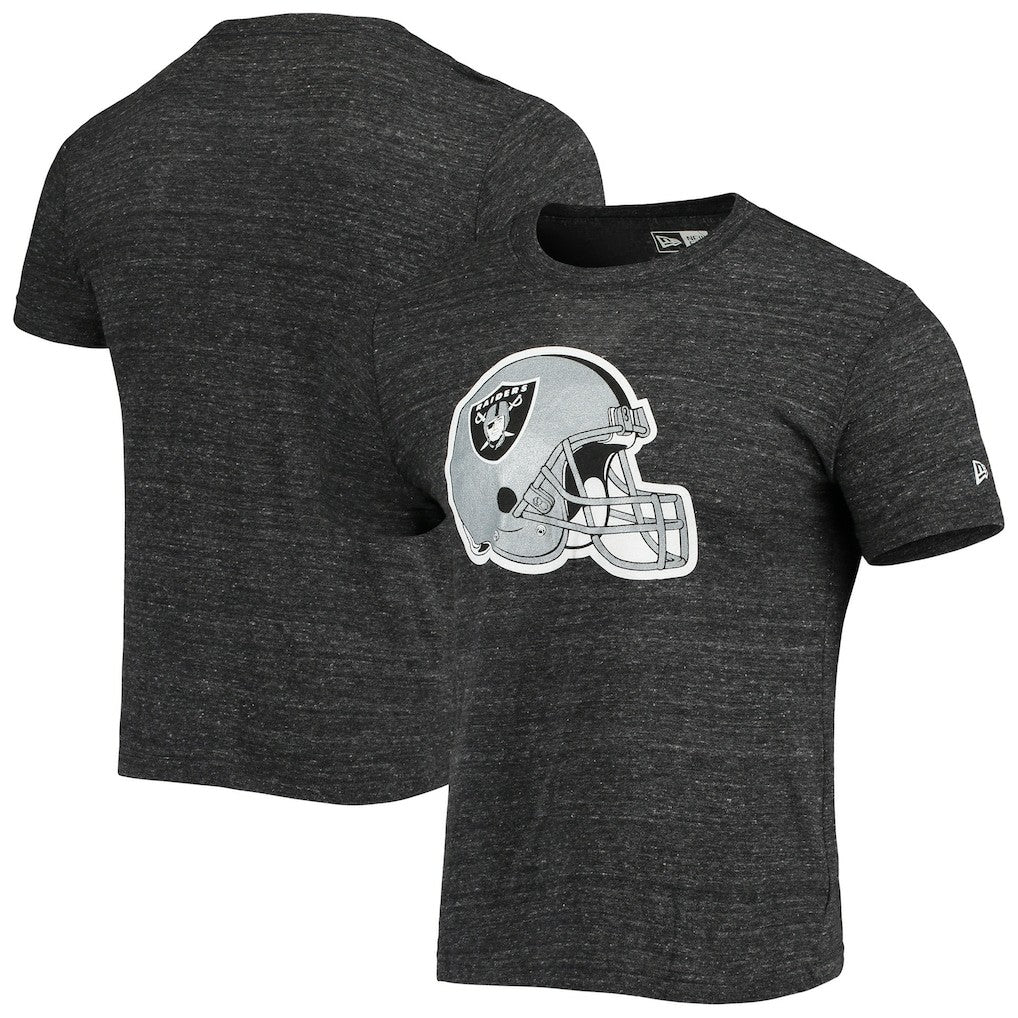 Las Vegas Raiders New Era Helmet Logo Tri-Blend T-Shirt