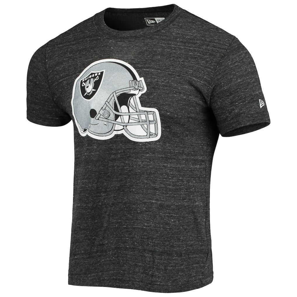 Las Vegas Raiders New Era Helmet Logo Tri-Blend T-Shirt
