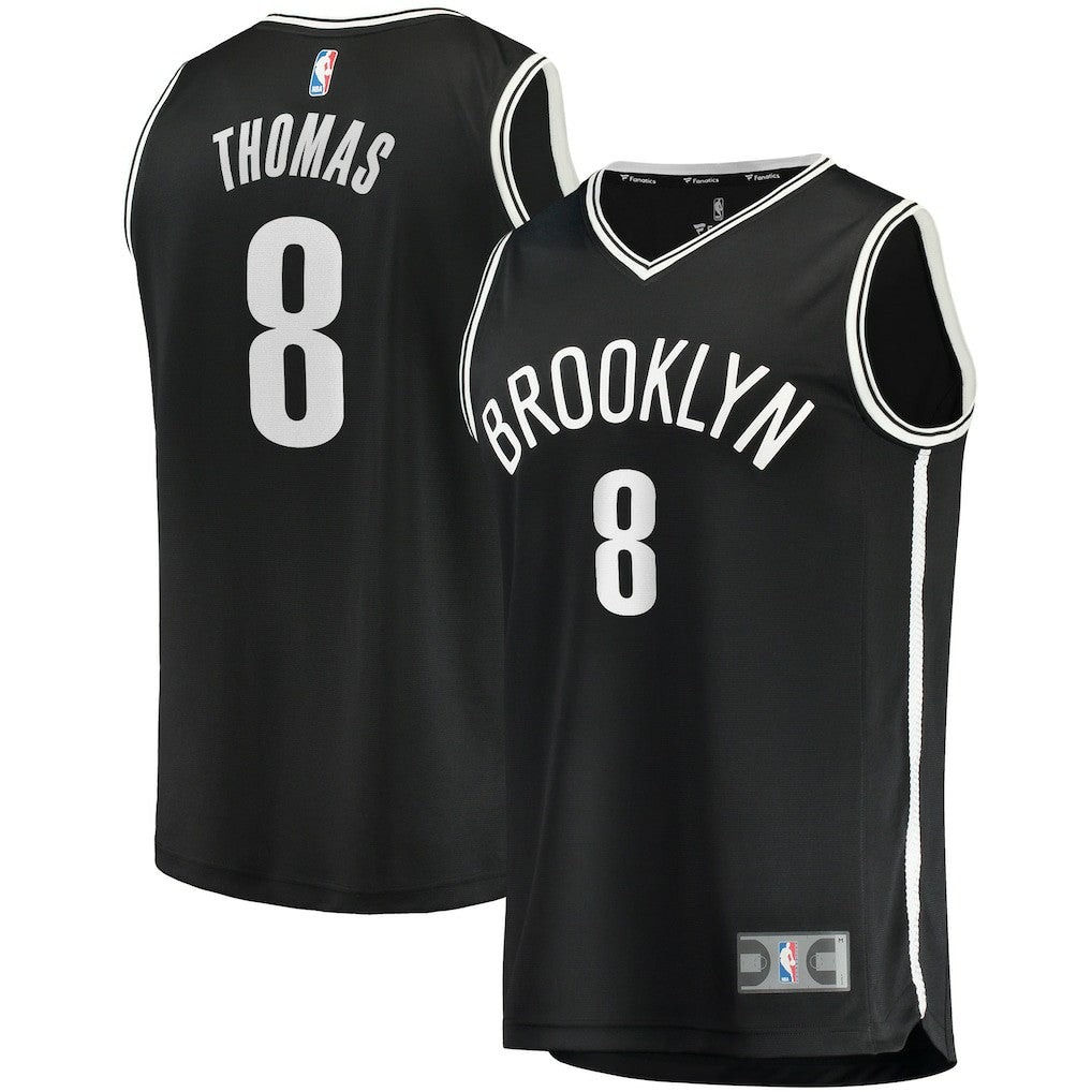 Cam Thomas Brooklyn Nets 2021 NBA Draft First Round Pick Fast Break Replica Jersey Black On Sale