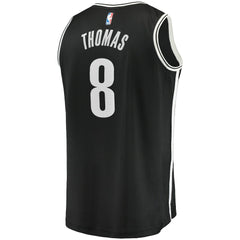Cam Thomas Brooklyn Nets 2021 NBA Draft First Round Pick Fast Break Replica Jersey Black On Sale