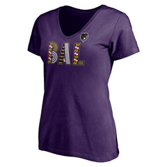Baltimore Ravens Fanatics Women's Hometown Collection Wildcat V-Neck T-Shirt