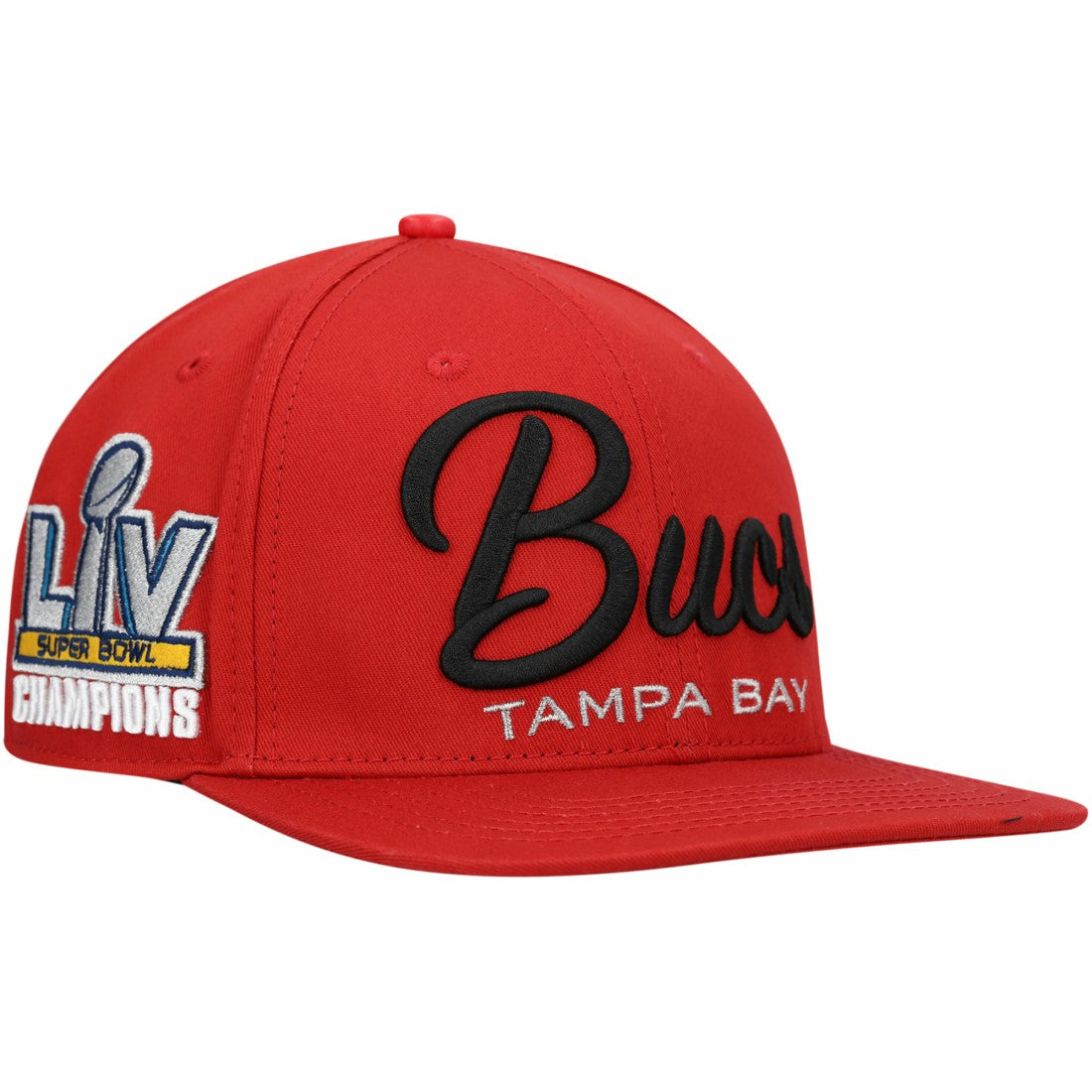 Tampa Bay Buccaneers Champion Pro Standard LV Super Bowl s Script Wordmark Snapback Hat