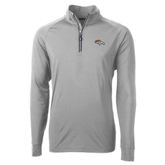 Denver Broncos  Cutter & Buck Adapt Eco Knit Quarter-Zip Pullover Jacket