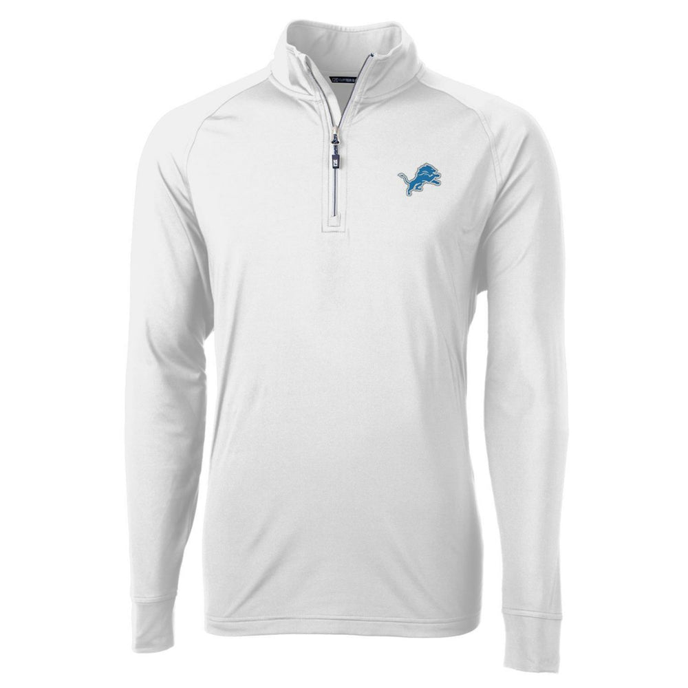 Detroit Lions  Cutter & Buck Adapt Eco Knit Quarter-Zip Pullover Jacket