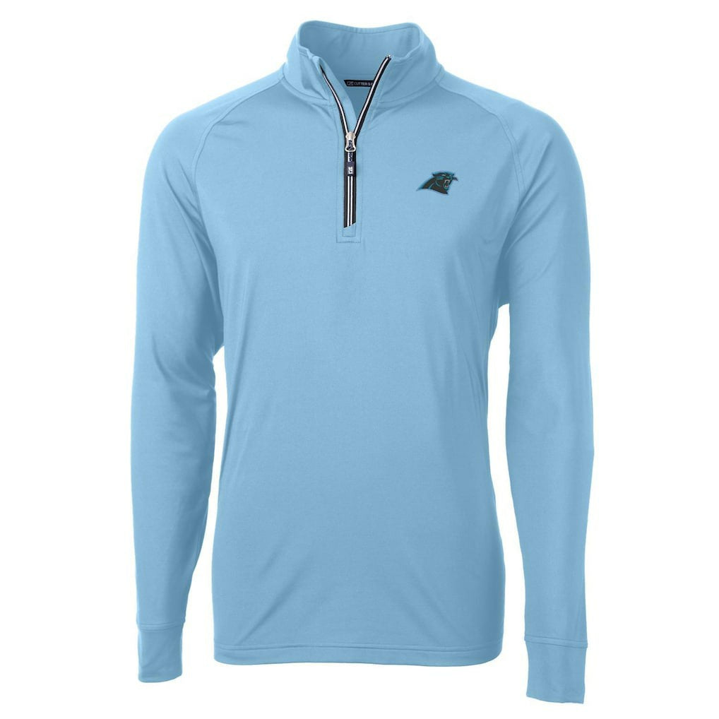 Carolina Panthers  Cutter & Buck Adapt Eco Knit Quarter-Zip Pullover Jacket