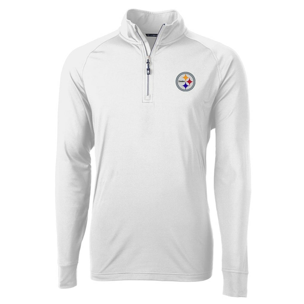 Pittsburgh Steelers  Cutter & Buck Adapt Eco Knit Quarter-Zip Pullover Jacket
