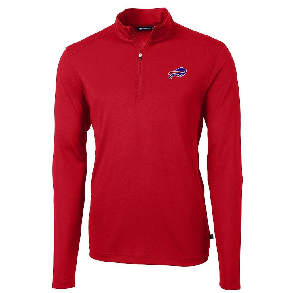 Buffalo Bills  Cutter & Buck Virtue Eco Pique Recycled Quarter-Zip Pullover Jacket