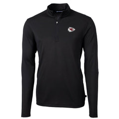 Kansas City Chiefs  Cutter & Buck Virtue Eco Pique Recycled Quarter-Zip Pullover Jacket
