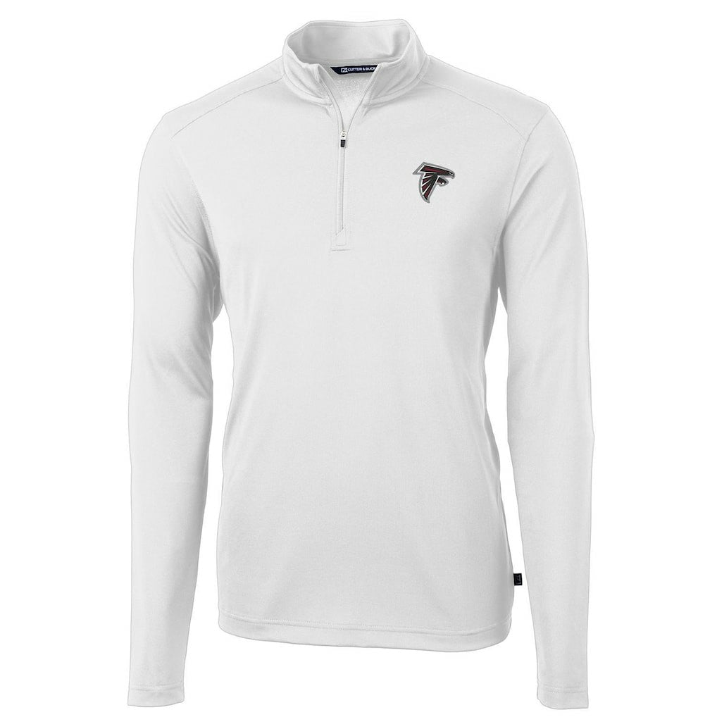 Atlanta Falcons  Cutter & Buck Virtue Eco Pique Recycled Quarter-Zip Pullover Jacket