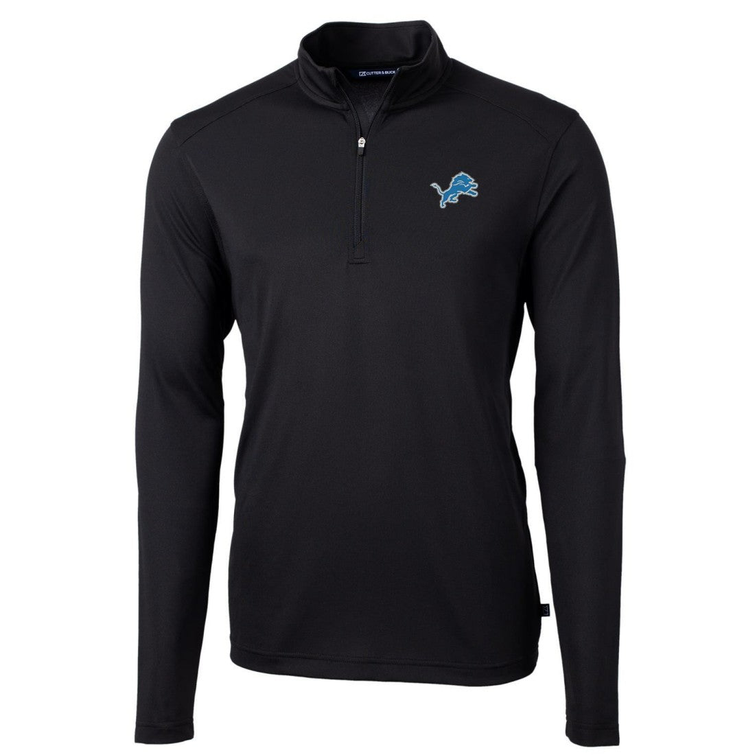 Detroit Lions  Cutter & Buck Virtue Eco Pique Recycled Quarter-Zip Pullover Jacket