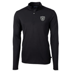 Las Vegas Raiders  Cutter & Buck Virtue Eco Pique Recycled Quarter-Zip Pullover Jacket