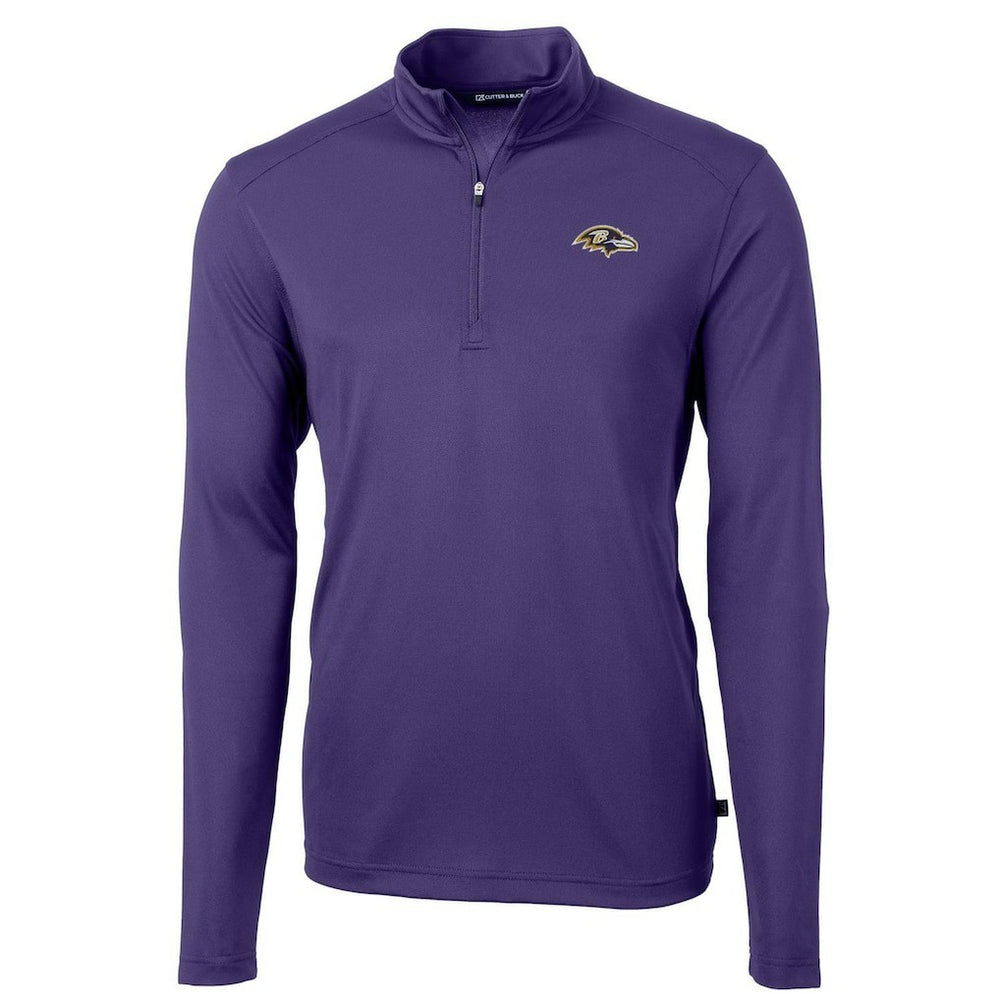 Baltimore Ravens  Cutter & Buck Virtue Eco Pique Recycled Quarter-Zip Pullover Jacket