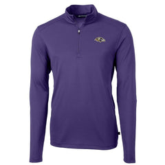 Baltimore Ravens  Cutter & Buck Virtue Eco Pique Recycled Quarter-Zip Pullover Jacket