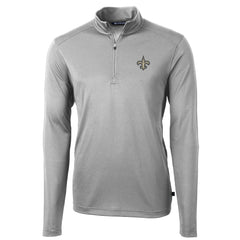 New Orleans Saints  Cutter & Buck Virtue Eco Pique Recycled Quarter-Zip Pullover Jacket
