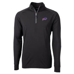 Buffalo Bills  Cutter & Buck Big & Tall Adapt Eco Knit Quarter-Zip Pullover Jacket
