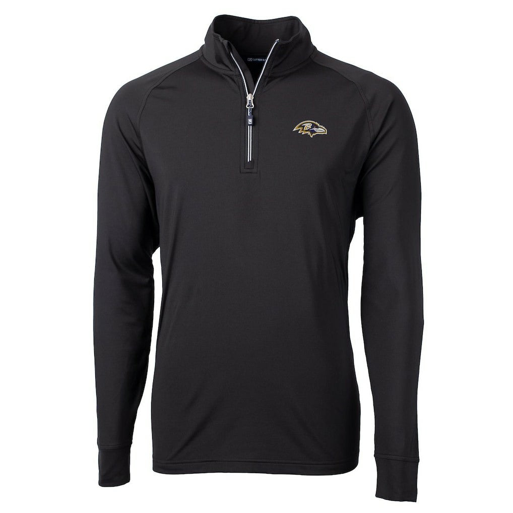 Baltimore Ravens  Cutter & Buck Big & Tall Adapt Eco Knit Quarter-Zip Pullover Jacket