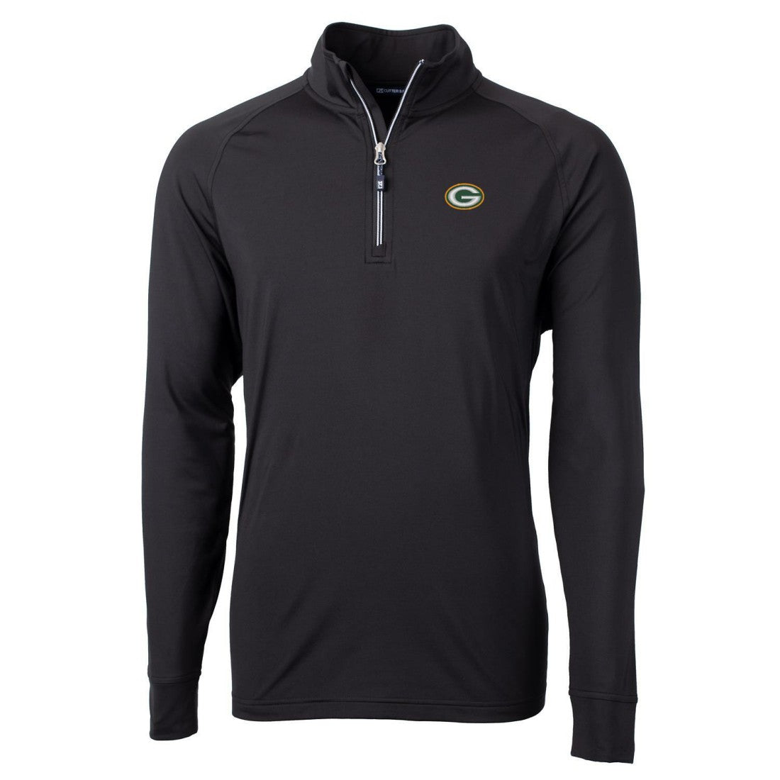 Green Bay Packers  Cutter & Buck Big & Tall Adapt Eco Knit Quarter-Zip Pullover Jacket