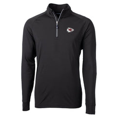 Kansas City Chiefs  Cutter & Buck Big & Tall Adapt Eco Knit Quarter-Zip Pullover Jacket
