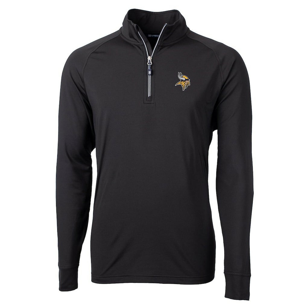 Minnesota Vikings  Cutter & Buck Big & Tall Adapt Eco Knit Quarter-Zip Pullover Jacket