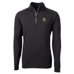 Minnesota Vikings  Cutter & Buck Big & Tall Adapt Eco Knit Quarter-Zip Pullover Jacket