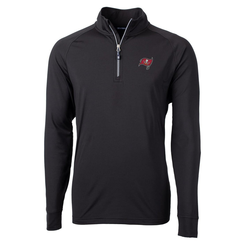 Tampa Bay Buccaneers  Cutter & Buck Big & Tall Adapt Eco Knit Quarter-Zip Pullover Jacket