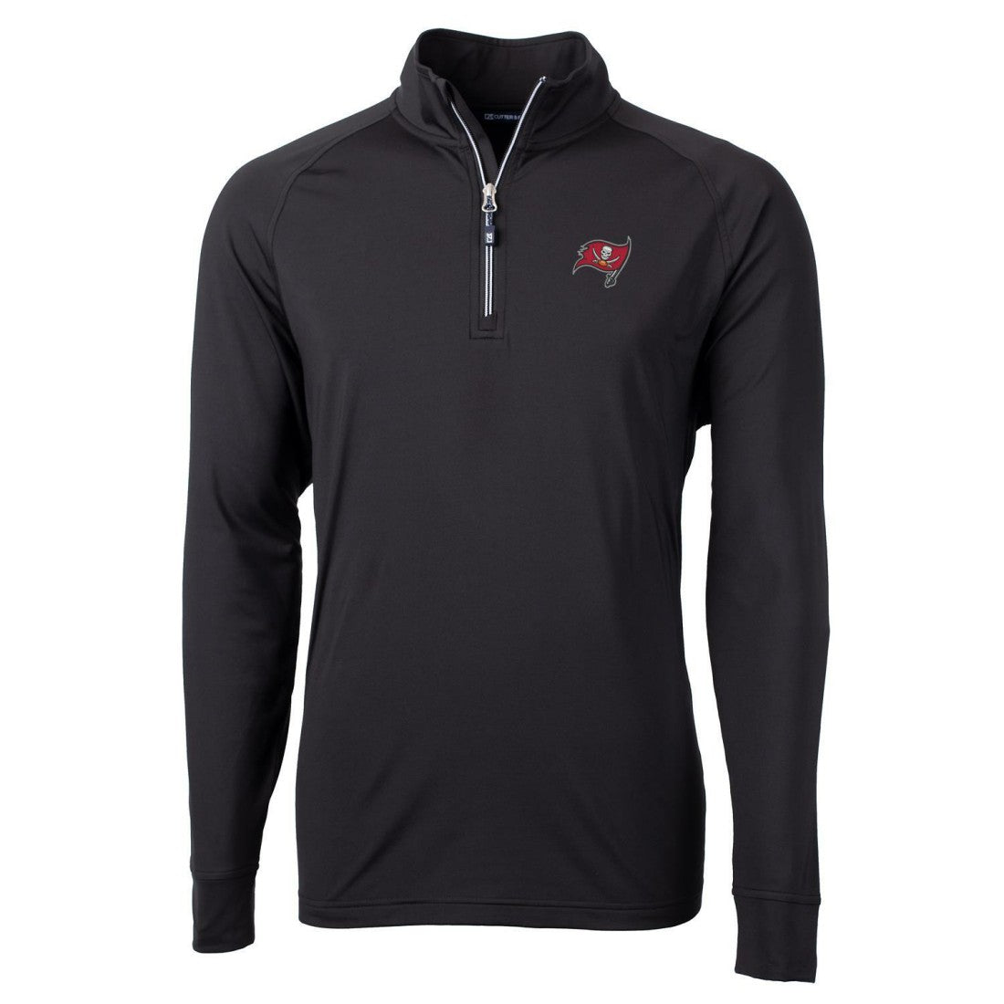 Tampa Bay Buccaneers  Cutter & Buck Big & Tall Adapt Eco Knit Quarter-Zip Pullover Jacket