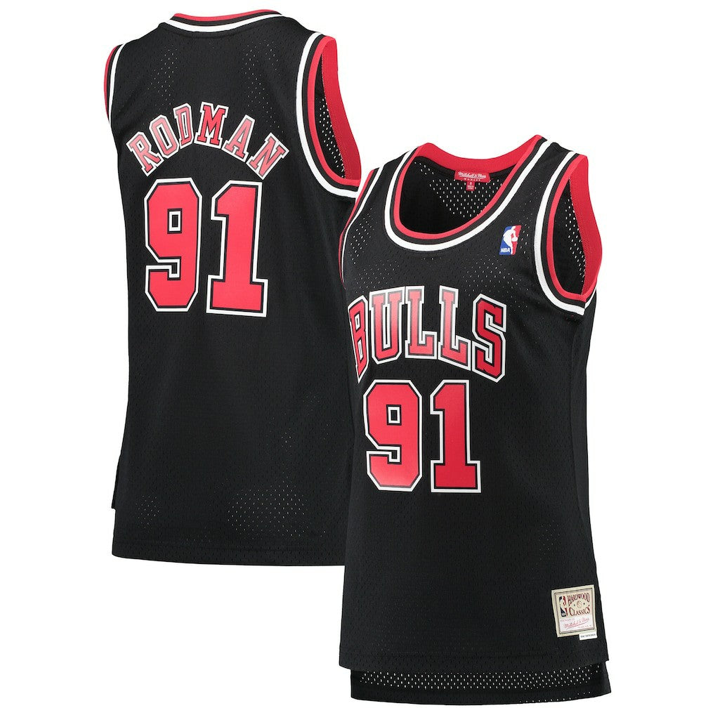 Dennis Rodman Chicago Bulls Women's Hardwood Classics Swingman Jersey sale Outlet