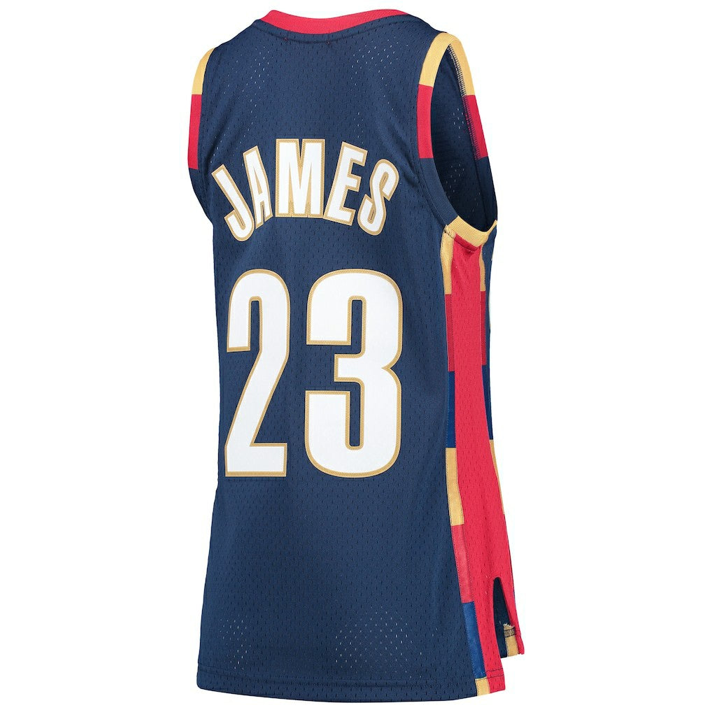 LeBron James Cleveland Cavaliers Women's Hardwood Classics Swingman Jersey sale For Sale