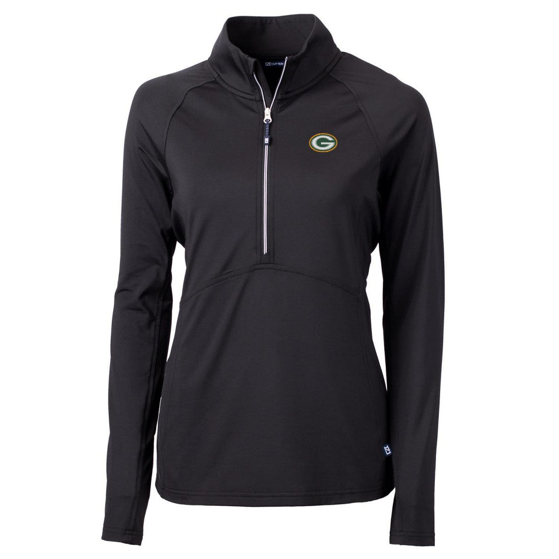 Green Bay Packers  Cutter & Buck Women's Adapt Eco Knit Half-Zip Pullover Jacket