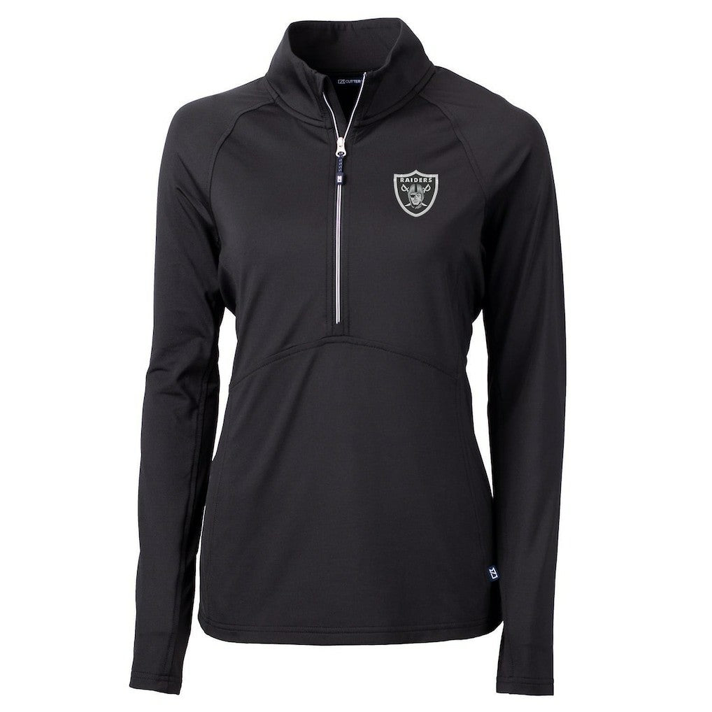 Las Vegas Raiders  Cutter & Buck Women's Adapt Eco Knit Half-Zip Pullover Jacket