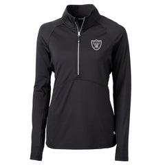 Las Vegas Raiders  Cutter & Buck Women's Adapt Eco Knit Half-Zip Pullover Jacket