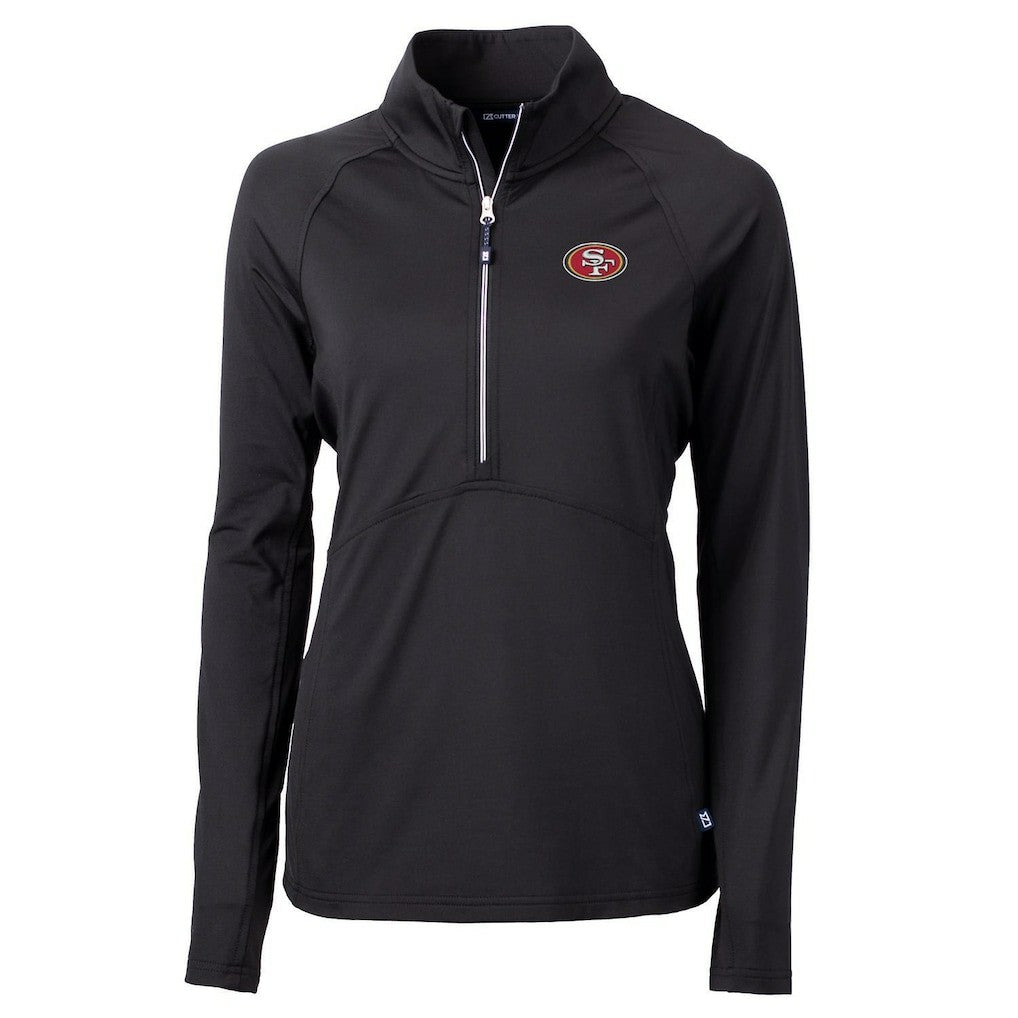 San Francisco 49ers  Cutter & Buck Women's Adapt Eco Knit Half-Zip Pullover Jacket